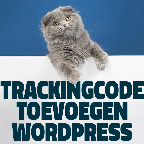 Trackingcode toevoegen aan wordpress